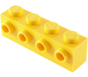 LEGO Gelb Backstein 1 x 4 mit 4 Bolzen auf Eins Seite (30414)