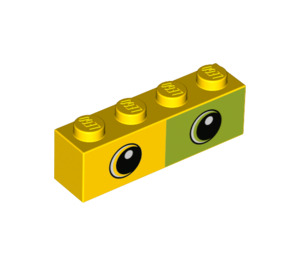 LEGO Žlutá Kostka 1 x 4 s Oči (3010 / 47819)