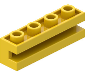 LEGO Yellow Brick 1 x 4 with Groove (2653)