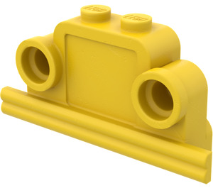 LEGO Jaune Brique, 1 x 4 x 2 Bell Shape avec Headlights