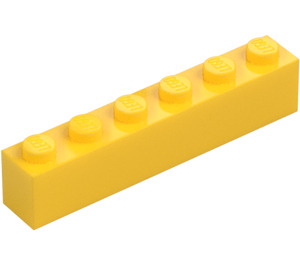 LEGO Żółty Cegła 1 x 6 (3009 / 30611)