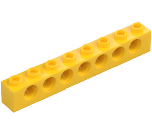 LEGO Giallo Mattoncino 1 x 8 con Fori (3702)