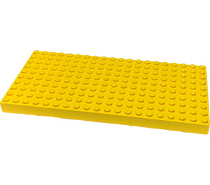 LEGO Жълто Тухла 10 x 20 с долни тръби около ръба и двойни напречни опори