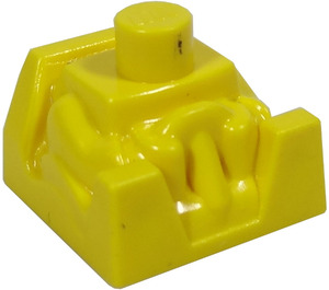 LEGO Gul Klods 2 x 2 med Chauffør og Neck Stud (41850)