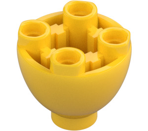 LEGO Yellow Brick 2 x 2 x 1.3 Round Inverted Dome (24947)