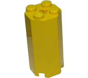 LEGO Žlutá Kostka 2 x 2 x 3.3 Octagonal (6037)