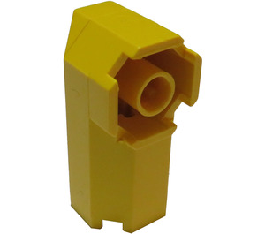 LEGO Geel Steen 2 x 2 x 3.3 Octagonal Hoek (6043)