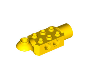 LEGO Giallo Mattoncino 2 x 3 con Orizzontale Cerniera e Presa (47454)