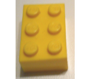 LEGO Amarillo Ladrillo 2 x 3 sin Internal Supports