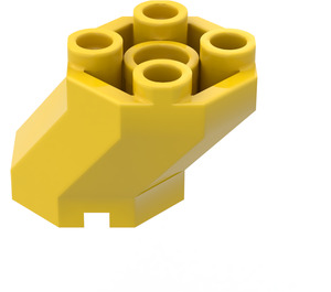 LEGO Gelb Stein 2 x 3 x 1.6 Octagonal Versetzt (6032)