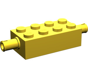 LEGO Yellow Brick 2 x 4 with Pins (6249 / 65155)