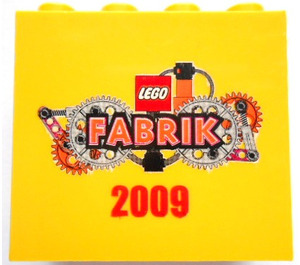 LEGO Geel Steen 2 x 4 x 3 met Fabrik 2009 (30144)