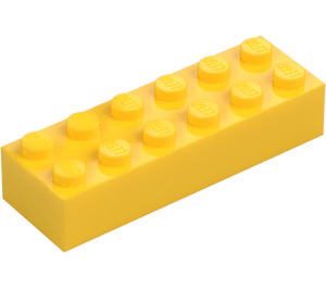 LEGO Yellow Brick 2 x 6 (2456 / 44237)