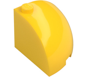 LEGO Yellow Brick 3 x 3 x 2 Round Quarter (88293)