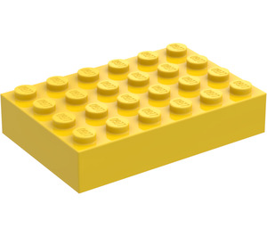 LEGO Amarillo Ladrillo 4 x 6 (2356 / 44042)