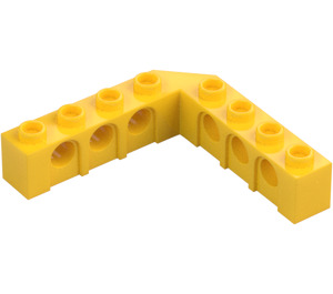 LEGO Yellow Brick 5 x 5 Corner with Holes (28973 / 32555)