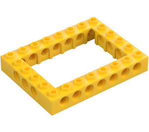 LEGO Yellow Brick 6 x 8 with Open Center 4 x 6 (1680 / 32532)