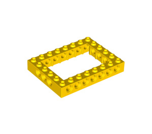 LEGO Geel Steen 6 x 8 met Open Midden 4 x 6 (1680 / 32532)