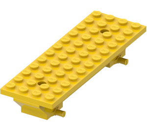 LEGO Žlutá Auto Základna 4 x 12 x 1.33 (30278 / 76058)