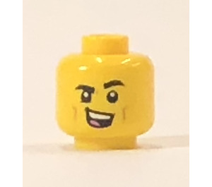 LEGO Geel Carnival Dancer Hoofd (Veiligheids Stud) (3626)