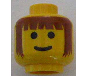 LEGO Yellow Castle Head (Safety Stud) (3626)