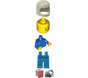 LEGO Jaune Castle Knight Bleu Cavalry Figurine