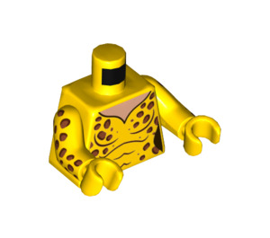 LEGO Żółty Cheetah Minifigurka Tułów (973 / 76382)