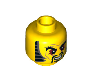 LEGO Yellow Chen Minifigure Head (Recessed Solid Stud) (3626 / 19302)