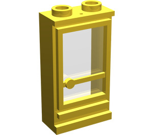 LEGO Gelb Classic Tür 1 x 2 x 3 Recht mit Gestüt öffnen mit Loch