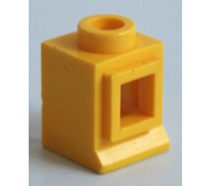 LEGO Yellow Classic Window 1 x 1 x 1 Extended Lip, No Glass
