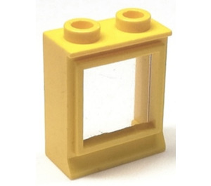 LEGO Jaune Classic Fenêtre 1 x 2 x 2 avec verre fixe