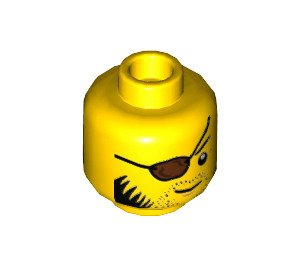 LEGO Yellow Clutch Powers Minifigure Head (Recessed Solid Stud) (3626 / 52889)