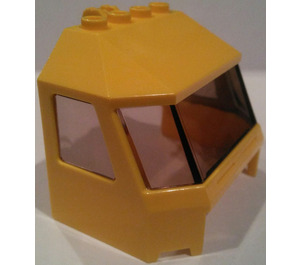 LEGO Yellow Cockpit 6 x 4 x 3 with Transparent Black Glass