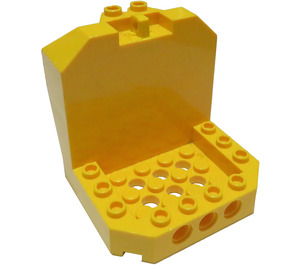 LEGO Amarillo Cabina de mando Parte inferior 6 x 6 x 5 (30619)