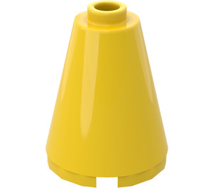 LEGO Yellow Cone 2 x 2 x 2 (Safety Stud)