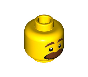 LEGO Gelb Corn Cob Guy Minifigure Kopf (Einbau-Vollbolzen) (3626 / 32614)