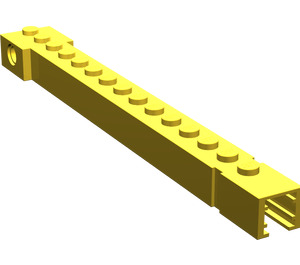 LEGO Yellow Crane Arm Outside Wide with Notch