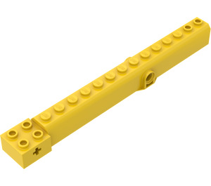 LEGO Keltainen Nosturi Käsivarsi Ulkopuolella jossa Pegholes (57779)