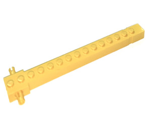 LEGO Geel Kraan Arm Buiten met pinnen (2350 / 47643)