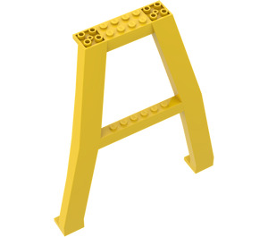 LEGO Jaune Grue Support - Double (Goujons sur Cross-Brace) (2635)