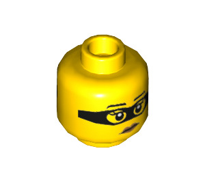 LEGO Gelb Criminal Minifigure Kopf (Einbau-Vollbolzen) (3626 / 84784)