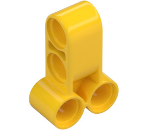 LEGO Yellow Cross Block 2 X 3 with Four Pinholes (32557)