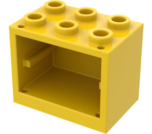 LEGO Gul Skap 2 x 3 x 2 med Forsenkede knotter (92410)