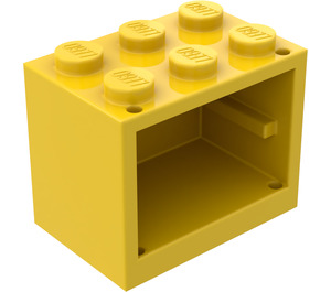 LEGO Gul Skap 2 x 3 x 2 med solide knotter (4532)