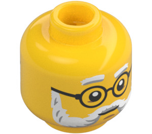 LEGO Jaune Curator / Dr. Kilroy Minifigurine Tête (Clou de sécurité) (3274 / 106964)