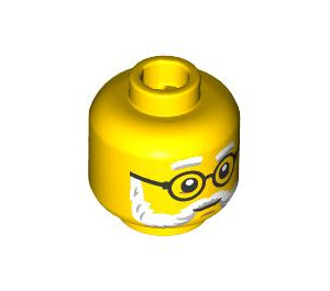 LEGO Yellow Curator / Dr. Kilroy Minifigure Head (Safety Stud) (3274 / 106964)