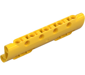 LEGO Yellow Curved Panel 11 x 3 with 10 Pin Holes (11954)