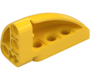 LEGO Yellow Curved Panel 3 x 5 x 2 Right (2442)