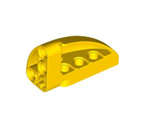 LEGO Yellow Curved Panel 3 x 5 x 2 Right (2442)