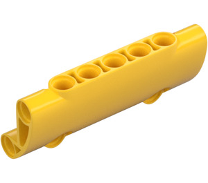 LEGO Yellow Curved Panel 7 x 3 (24119)